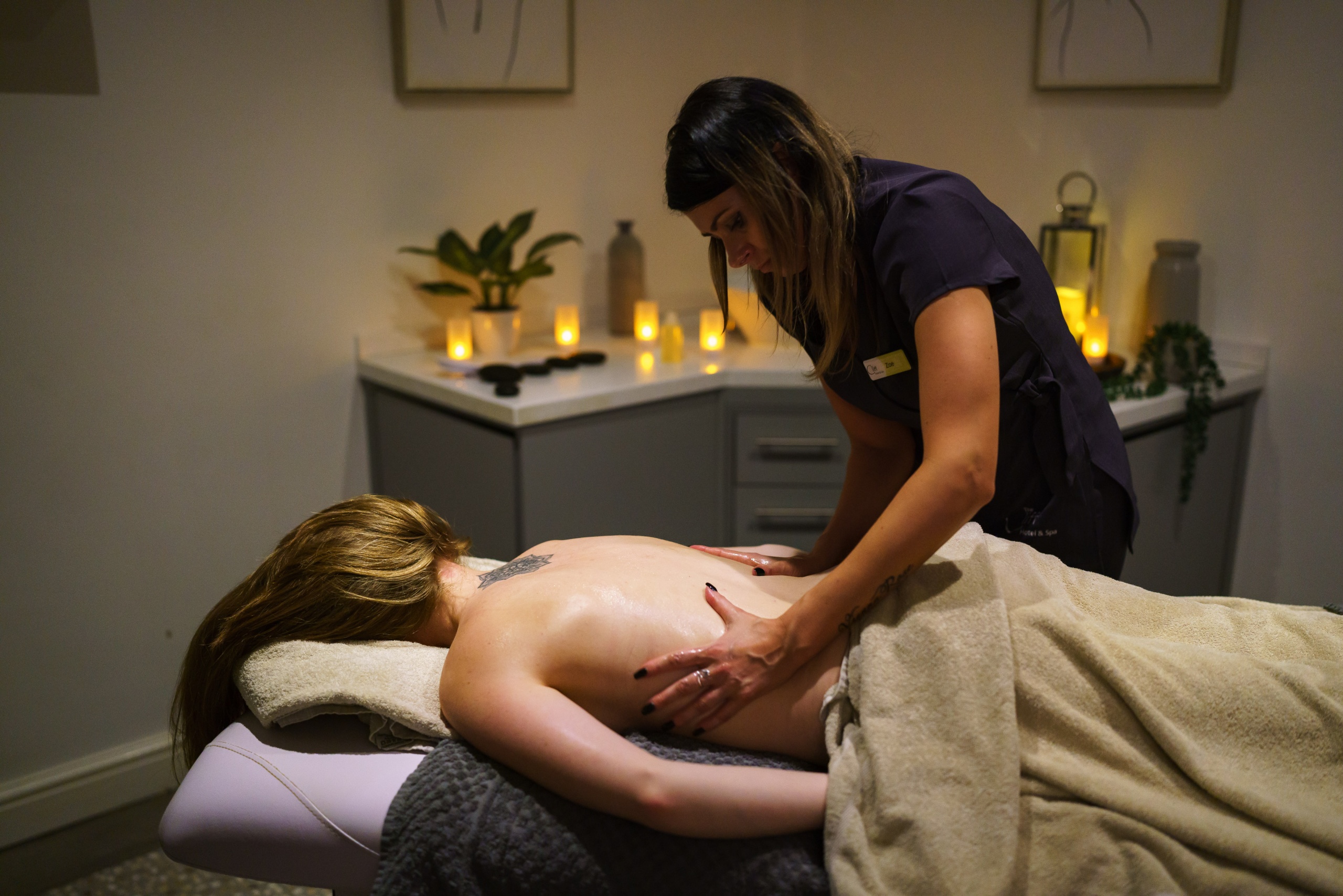 back massage spa treatment